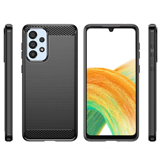 Cover til Samsung Galaxy A33 5G A336, Techsuit, Carbon, Sort