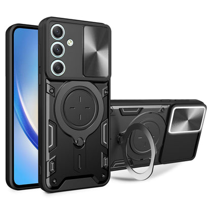 Cover til Samsung Galaxy A34 A346, Techsuit, CamGuard Pro, Sort