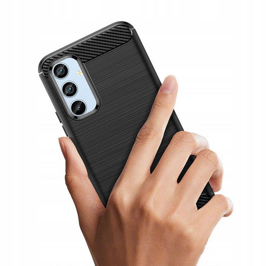 Cover til Samsung Galaxy A34 A346, Techsuit, Carbon, Sort
