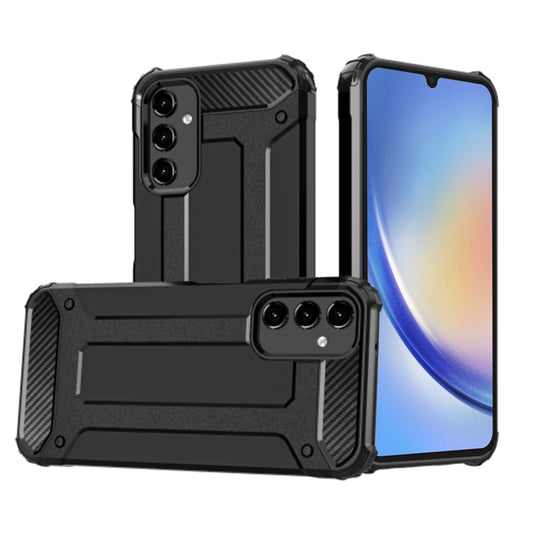 Cover til Samsung Galaxy A34 A346, Techsuit, Hybrid Armor, Sort