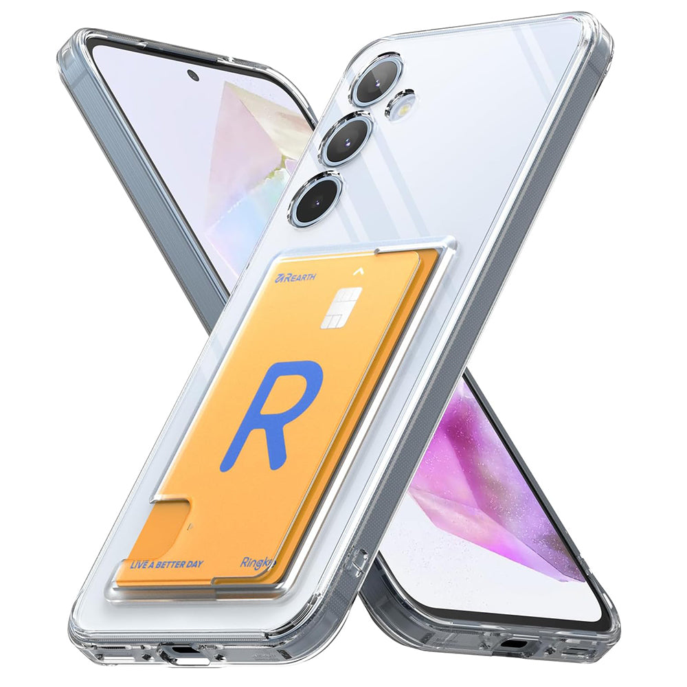 Cover til Samsung Galaxy A35 5G A356, Ringke, Fusion Card, Transparent