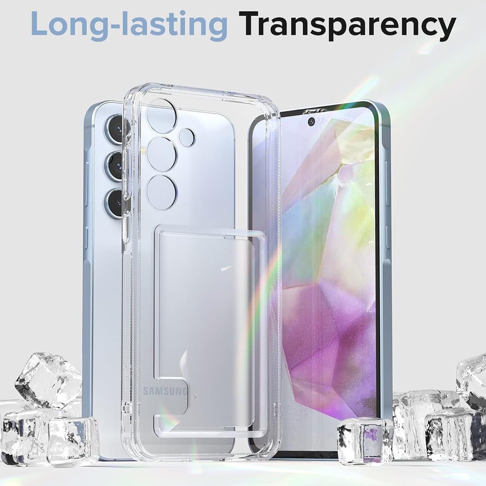 Cover til Samsung Galaxy A35 5G A356, Ringke, Fusion Card, Transparent
