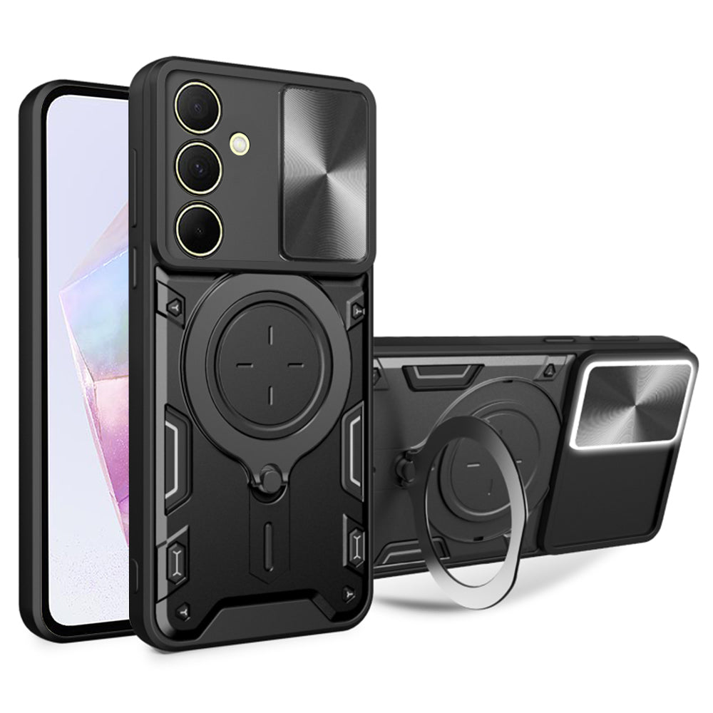 Cover til Samsung Galaxy A35 5G A356, Techsuit, CamGuard Pro, Sort