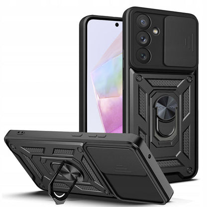 Cover til Samsung Galaxy A35 5G A356, Techsuit, CamShield, Sort