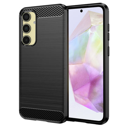 Cover til Samsung Galaxy A35 5G A356, Techsuit, Carbon, Sort