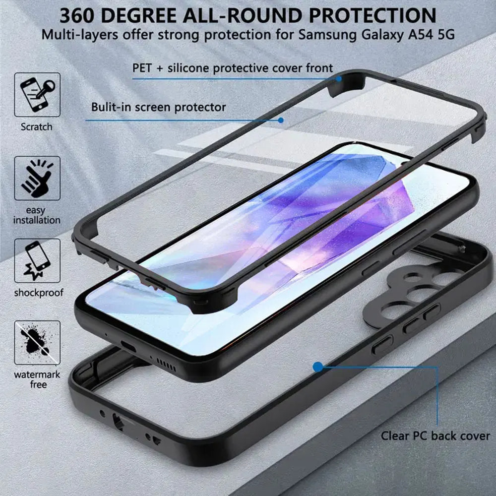 Cover til Samsung Galaxy A35 5G A356, Techsuit, ColorVerse 360, Sort