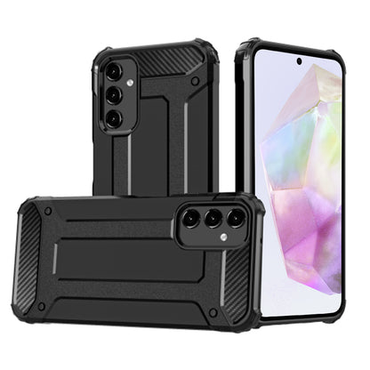 Cover til Samsung Galaxy A35 5G A356, Techsuit, Hybrid Armor, Sort