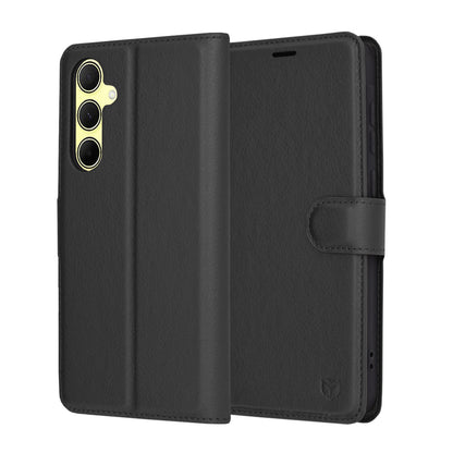 Cover til Samsung Galaxy A35 5G A356, Techsuit, Leather Folio, Sort
