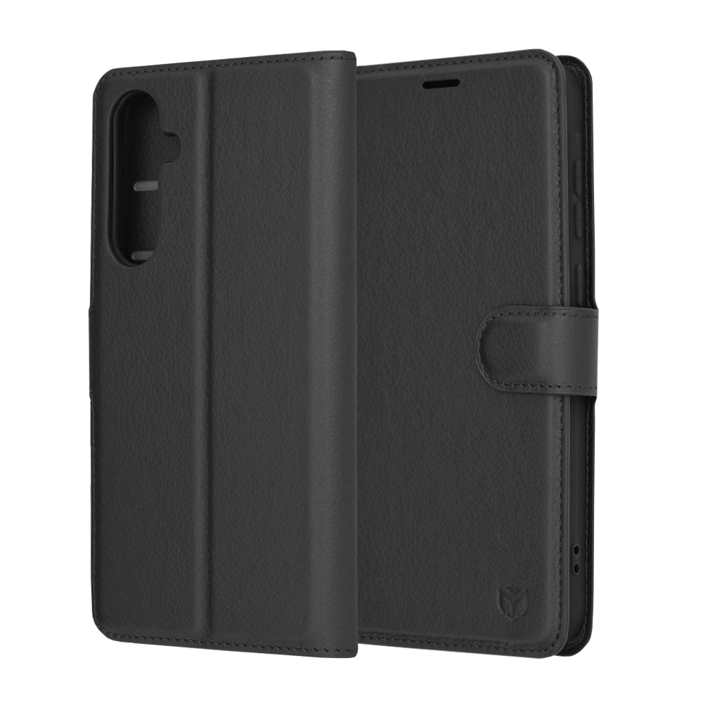 Cover til Samsung Galaxy A35 5G A356, Techsuit, Leather Folio, Sort