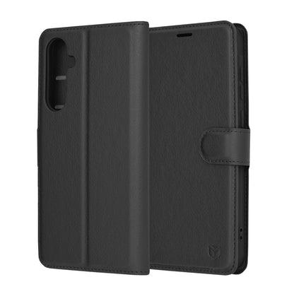 Cover til Samsung Galaxy A35 5G A356, Techsuit, Leather Folio, Sort