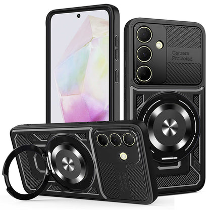 Cover til Samsung Galaxy A35 5G A356, Techsuit, RuggedCam, Sort
