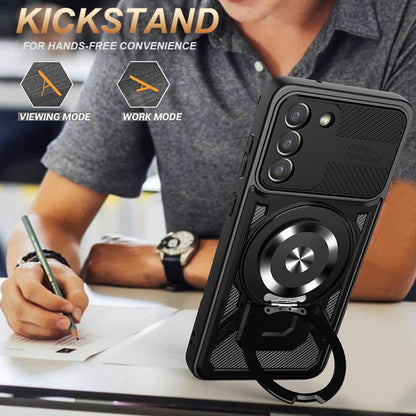 Cover til Samsung Galaxy A35 5G A356, Techsuit, RuggedCam, Sort