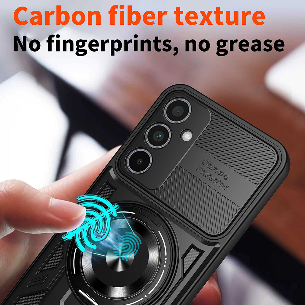 Cover til Samsung Galaxy A35 5G A356, Techsuit, RuggedCam, Sort