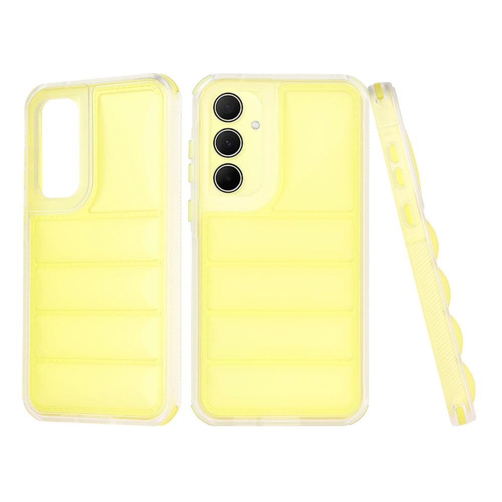 Cover til Samsung Galaxy A35 5G A356, Techsuit, Wave Shield, Gul