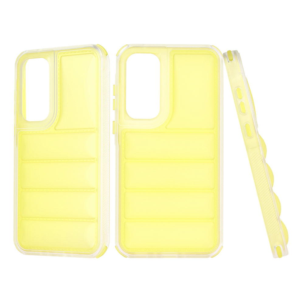 Cover til Samsung Galaxy A35 5G A356, Techsuit, Wave Shield, Gul