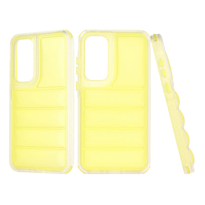 Cover til Samsung Galaxy A35 5G A356, Techsuit, Wave Shield, Gul