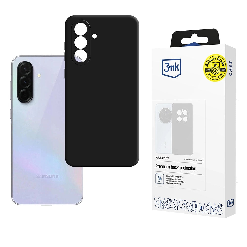 Cover til Samsung Galaxy A36 A366, 3MK, Pro, Mat Sort