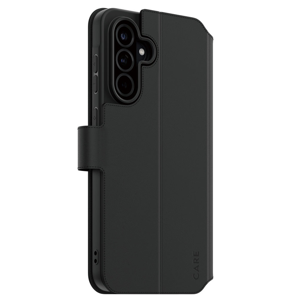 Etui til Samsung Galaxy A36 A366, PanzerGlass, Care Feature Kickstand Wallet, Sort