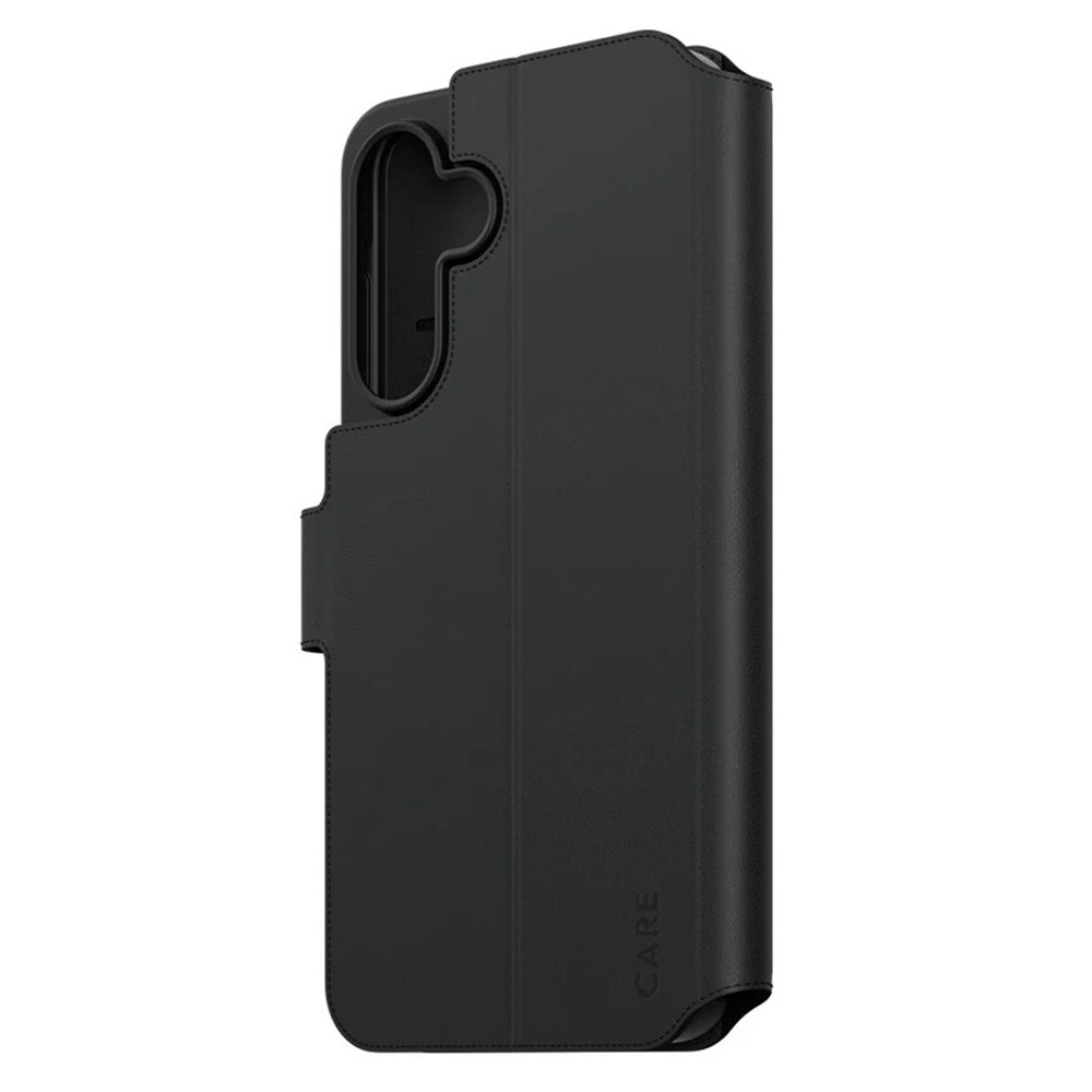 Etui til Samsung Galaxy A36 A366, PanzerGlass, Care Feature Kickstand Wallet, Sort