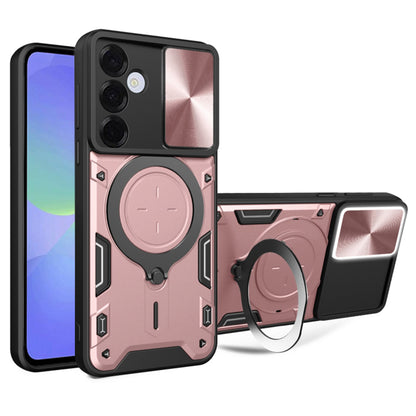 Case for Samsung Galaxy A36 A366, Techsuit, CamGuard Pro, Rose Gold