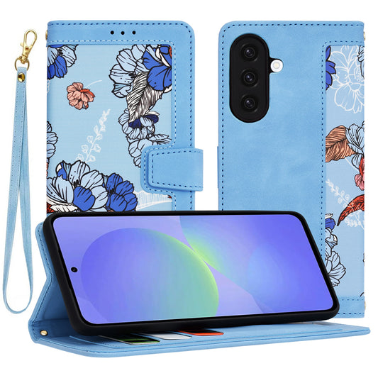 Cover til Samsung Galaxy A36 A366, Techsuit, FlipCraft, Blå