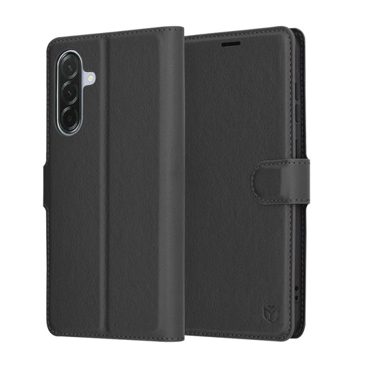 Cover til Samsung Galaxy A36 A366, Techsuit, Leather Folio, Sort