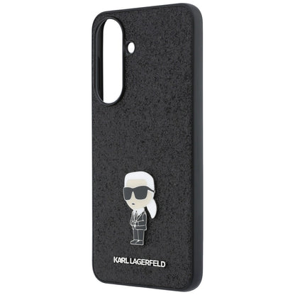 Cover til Samsung Galaxy A37 5G, Karl Lagerfeld, Glitter Fixed Ikonik Karl, Sort