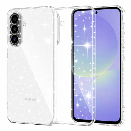 Etui til Samsung Galaxy A37 5G, Techsuit, SparkleSkin, Gennemsigtig