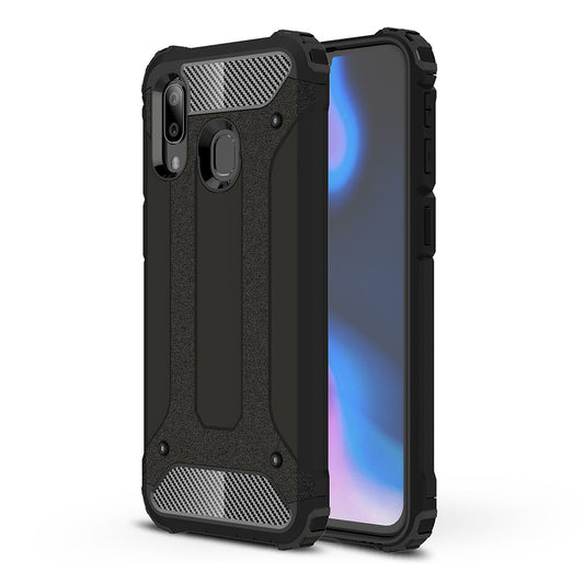 Cover til Samsung Galaxy A40 A405, Techsuit, Hybrid Armor, Sort
