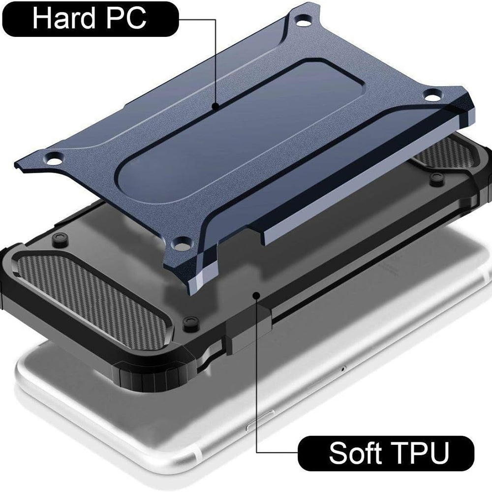 Cover til Samsung Galaxy A40 A405, Techsuit, Hybrid Armor, Sort
