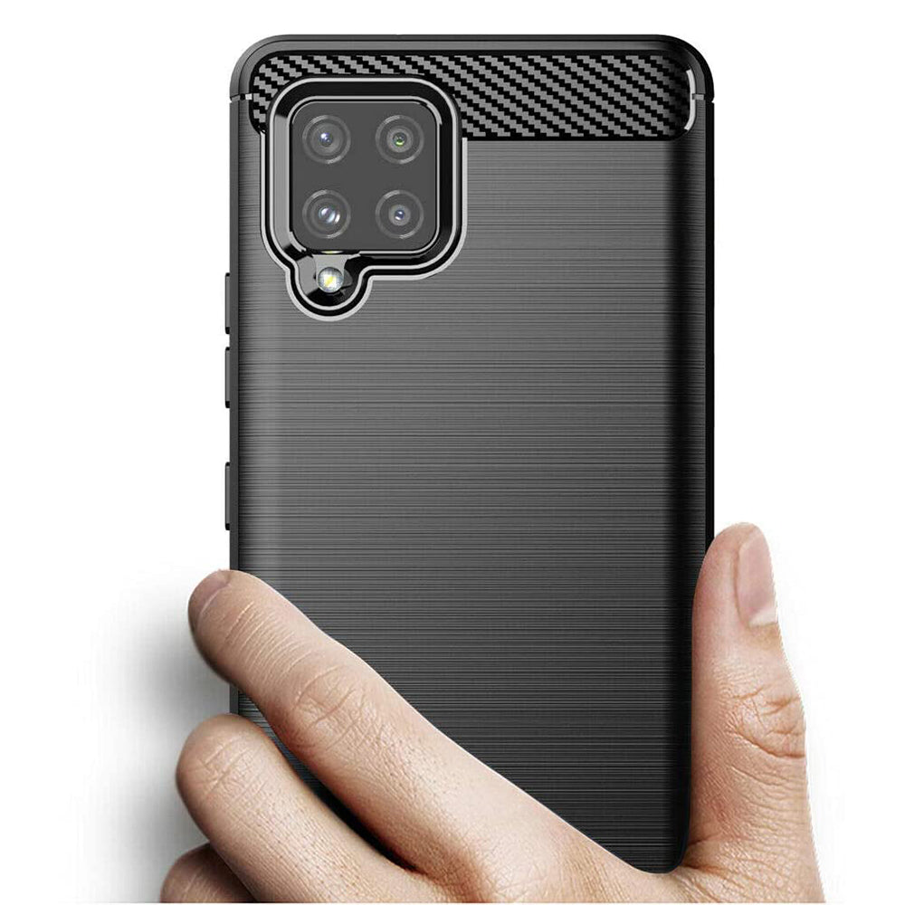 Cover til Samsung Galaxy A42 5G A426, Techsuit, Carbon, Sort