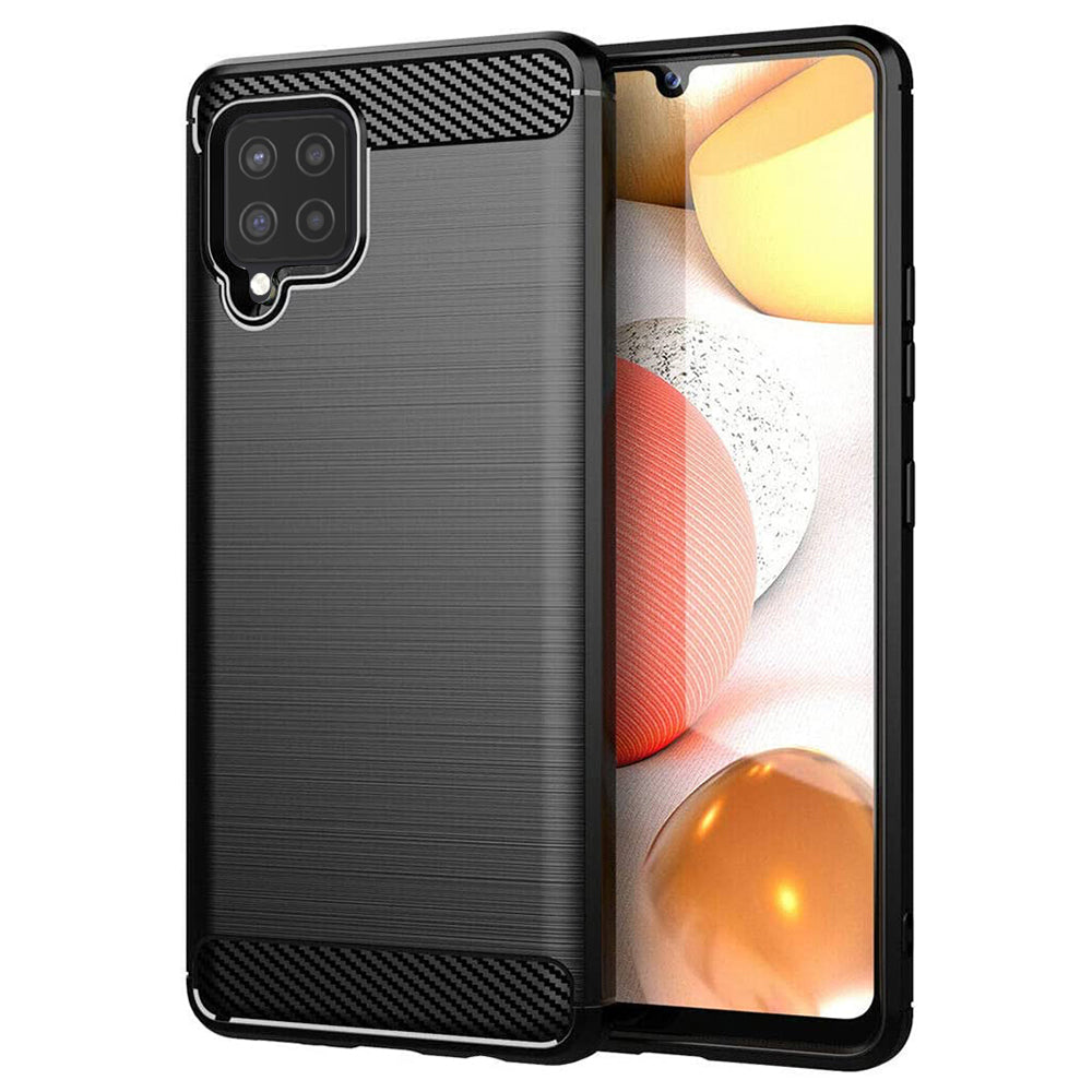 Cover til Samsung Galaxy A42 5G A426, Techsuit, Carbon, Sort