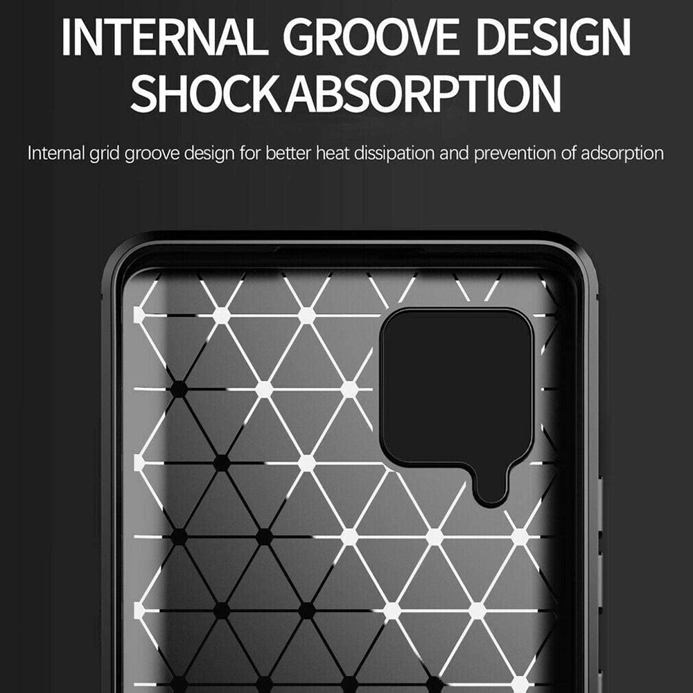 Cover til Samsung Galaxy A42 5G A426, Techsuit, Carbon, Sort