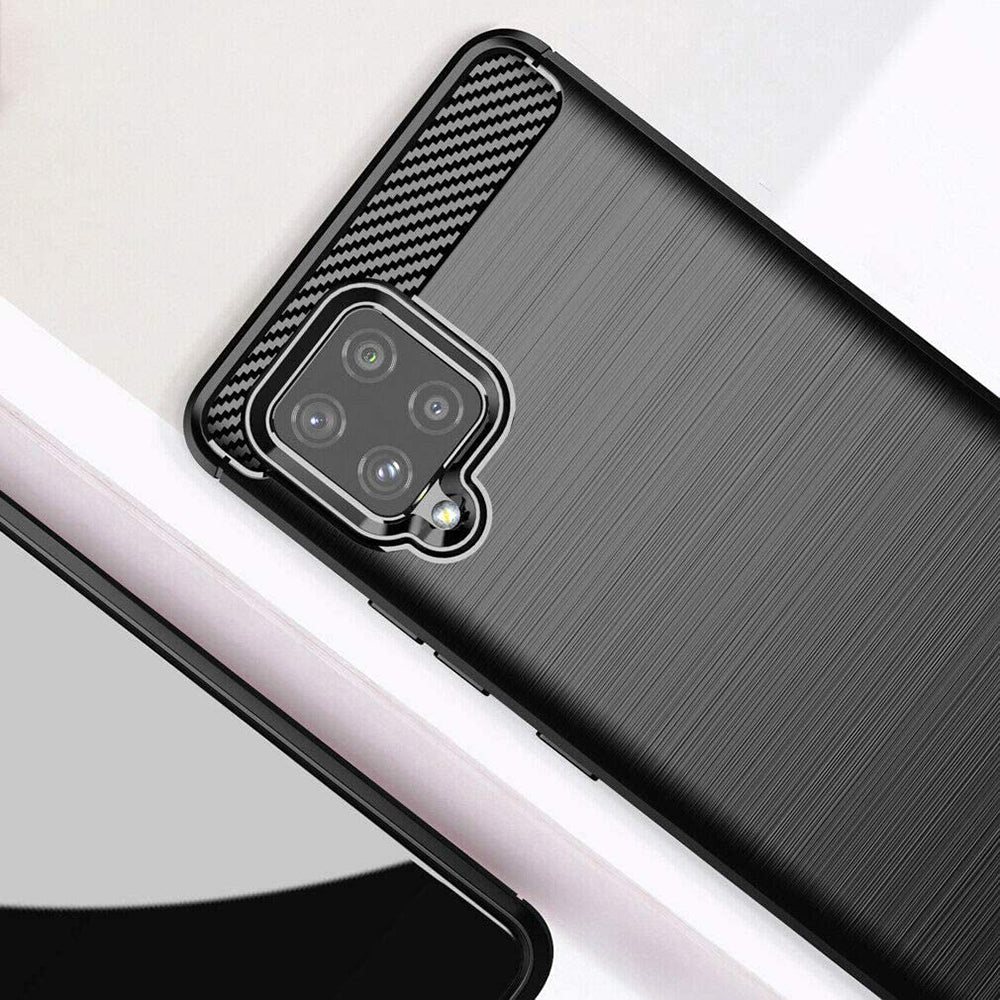 Cover til Samsung Galaxy A42 5G A426, Techsuit, Carbon, Sort