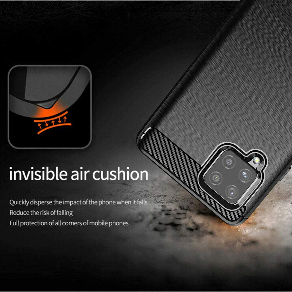 Cover til Samsung Galaxy A42 5G A426, Techsuit, Carbon, Sort