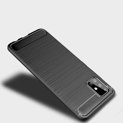 Cover til Samsung Galaxy A51 A515, Techsuit, Carbon, Sort