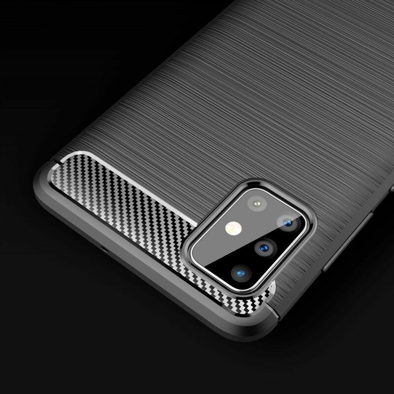 Cover til Samsung Galaxy A51 A515, Techsuit, Carbon, Sort