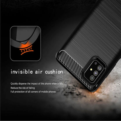 Cover til Samsung Galaxy A51 A515, Techsuit, Carbon, Sort