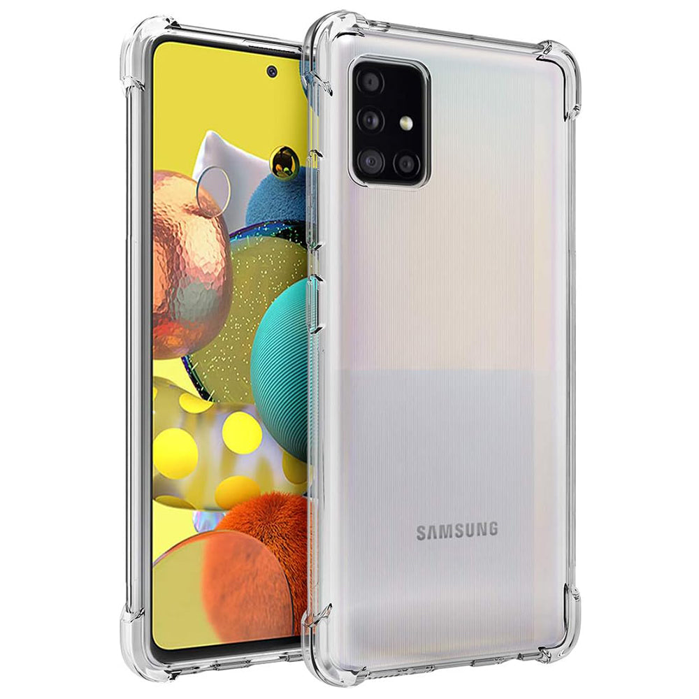 Cover til Samsung Galaxy A51 A515, Techsuit, Stødabsorberende Klar, Transparent