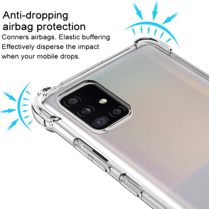 Cover til Samsung Galaxy A51 A515, Techsuit, Stødabsorberende Klar, Transparent