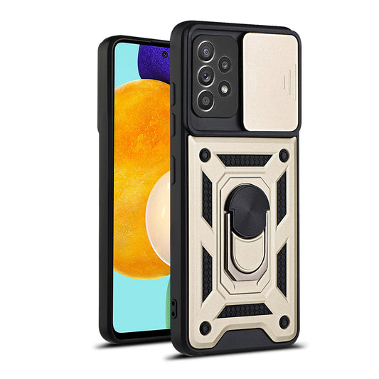 Cover til Samsung Galaxy A52s 5G A528 / A52 5G A526 / A52 A525, Techsuit, CamShield, Guld
