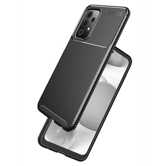 Cover til Samsung Galaxy A52s 5G A528 / A52 5G A526 / A52 A525, Techsuit, CarbonFiber, Sort
