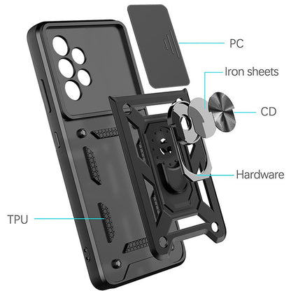 Cover til Samsung Galaxy A53 5G A536, Techsuit, CamShield, Sort