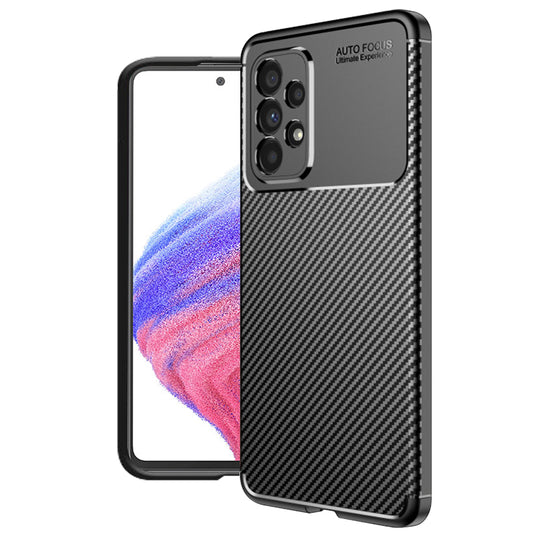Cover til Samsung Galaxy A53 5G A536, Techsuit, CarbonFiber, Sort