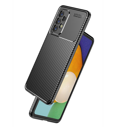 Cover til Samsung Galaxy A53 5G A536, Techsuit, CarbonFiber, Sort