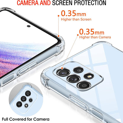 Cover til Samsung Galaxy A53 5G A536, Techsuit, Stødabsorberende Klar, Transparent