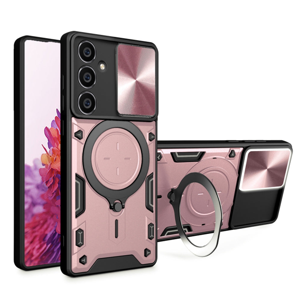 Cover til Samsung Galaxy A54 A546, Techsuit, CamGuard Pro, Lyserød Guld
