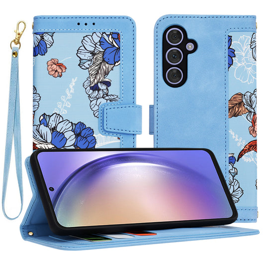 Cover til Samsung Galaxy A54 A546, Techsuit, FlipCraft, Blå