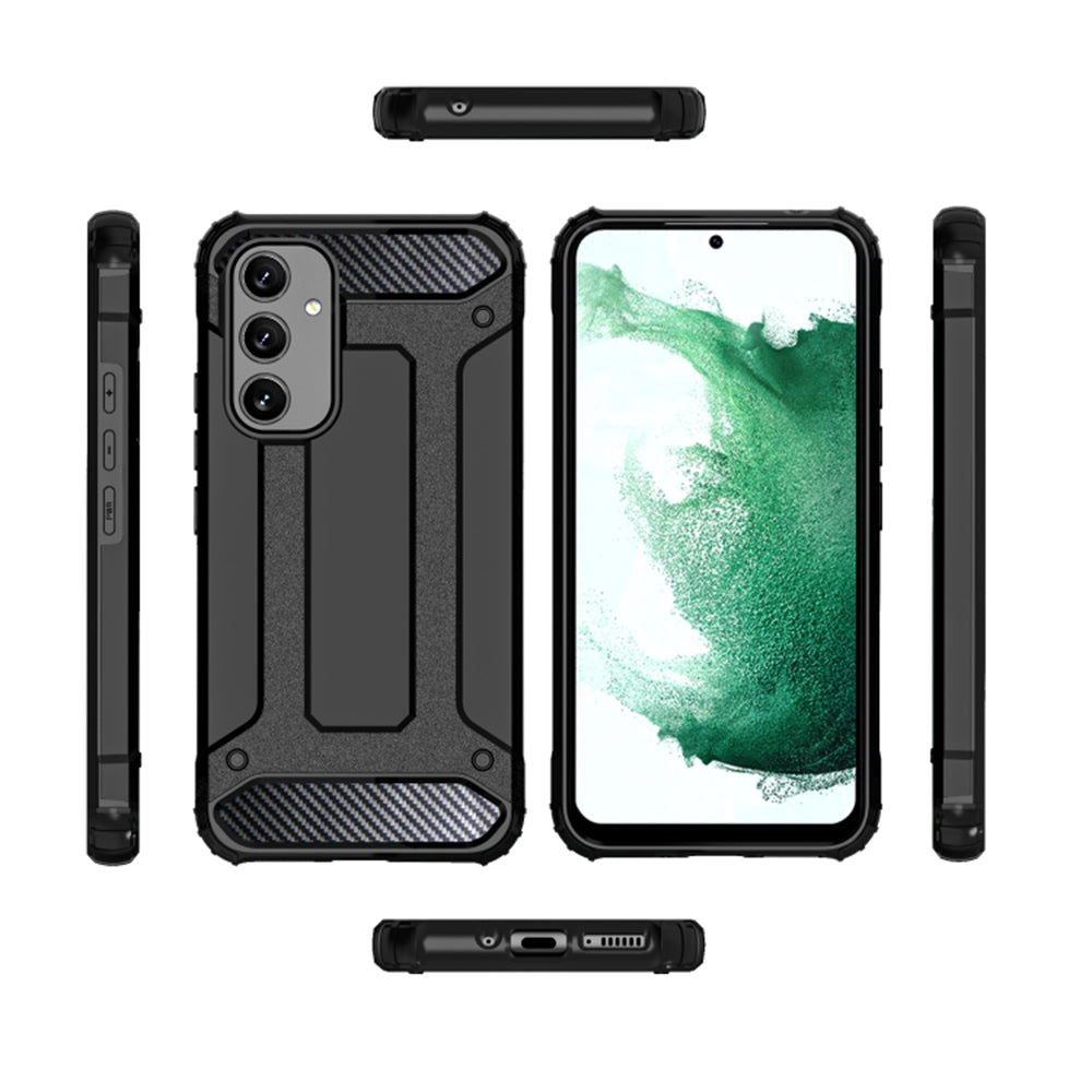 Cover til Samsung Galaxy A54 A546, Techsuit, Hybrid Armor, Sort