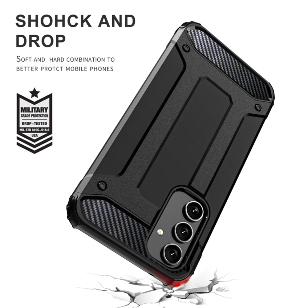 Cover til Samsung Galaxy A54 A546, Techsuit, Hybrid Armor, Sort